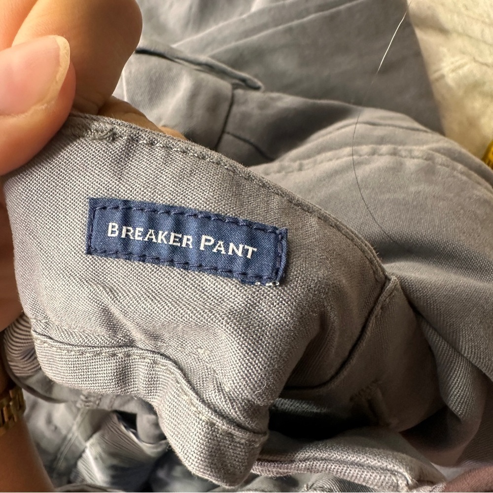 Mens Vineyard Vines Grey Breaker Pants sz 35 x 32 - Picture 3 of 3